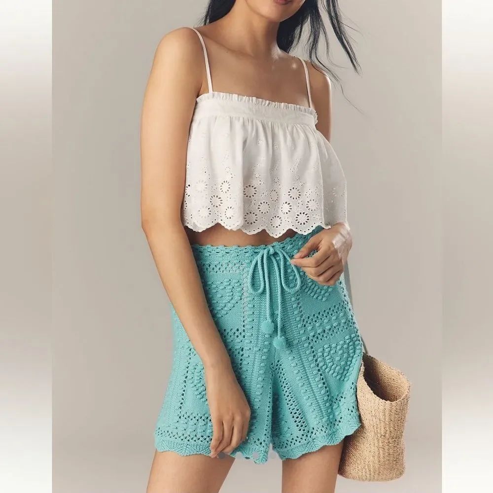 FARM Rio Crochet Tie Shorts